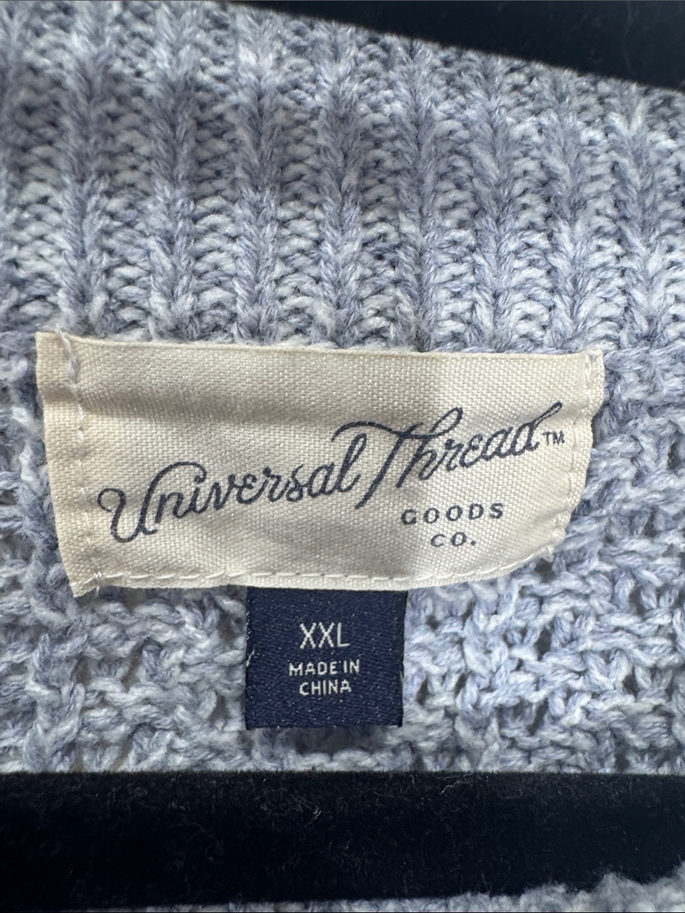 Universal Thread Light Gray Crewneck Textured Knit Sweater - Picture 2 of 2